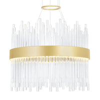 Genevieve Chandeliers 16in Medallion Gold LED