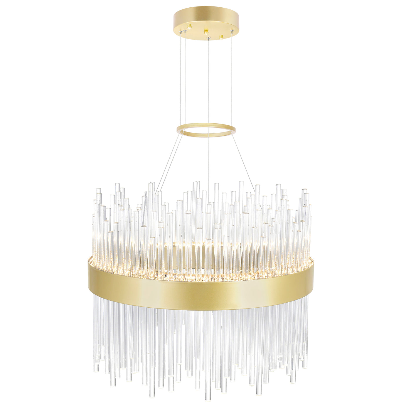 Genevieve Chandeliers 16in Medallion Gold LED