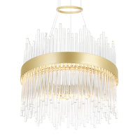 Genevieve Chandeliers 16in Medallion Gold LED