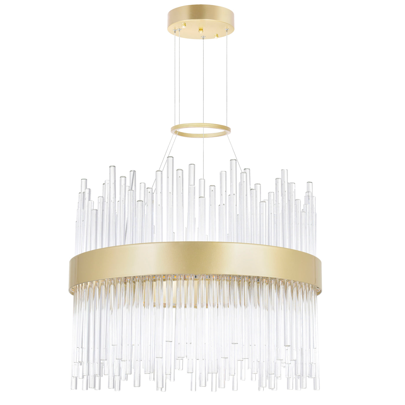 Genevieve Chandeliers 16in Medallion Gold LED