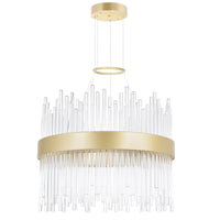 Genevieve Chandeliers 16in Medallion Gold LED