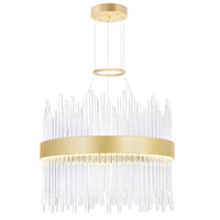 Genevieve Chandeliers 16in Medallion Gold LED
