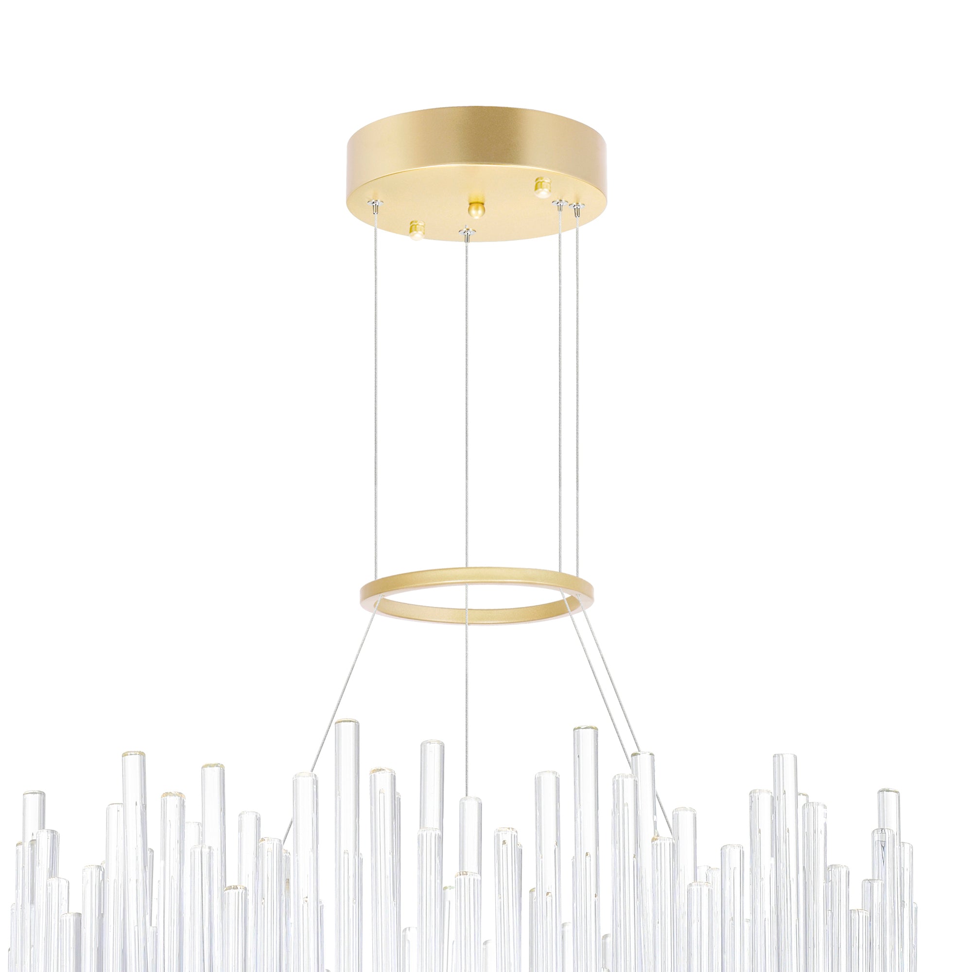 Genevieve Chandeliers Medallion Gold Finish