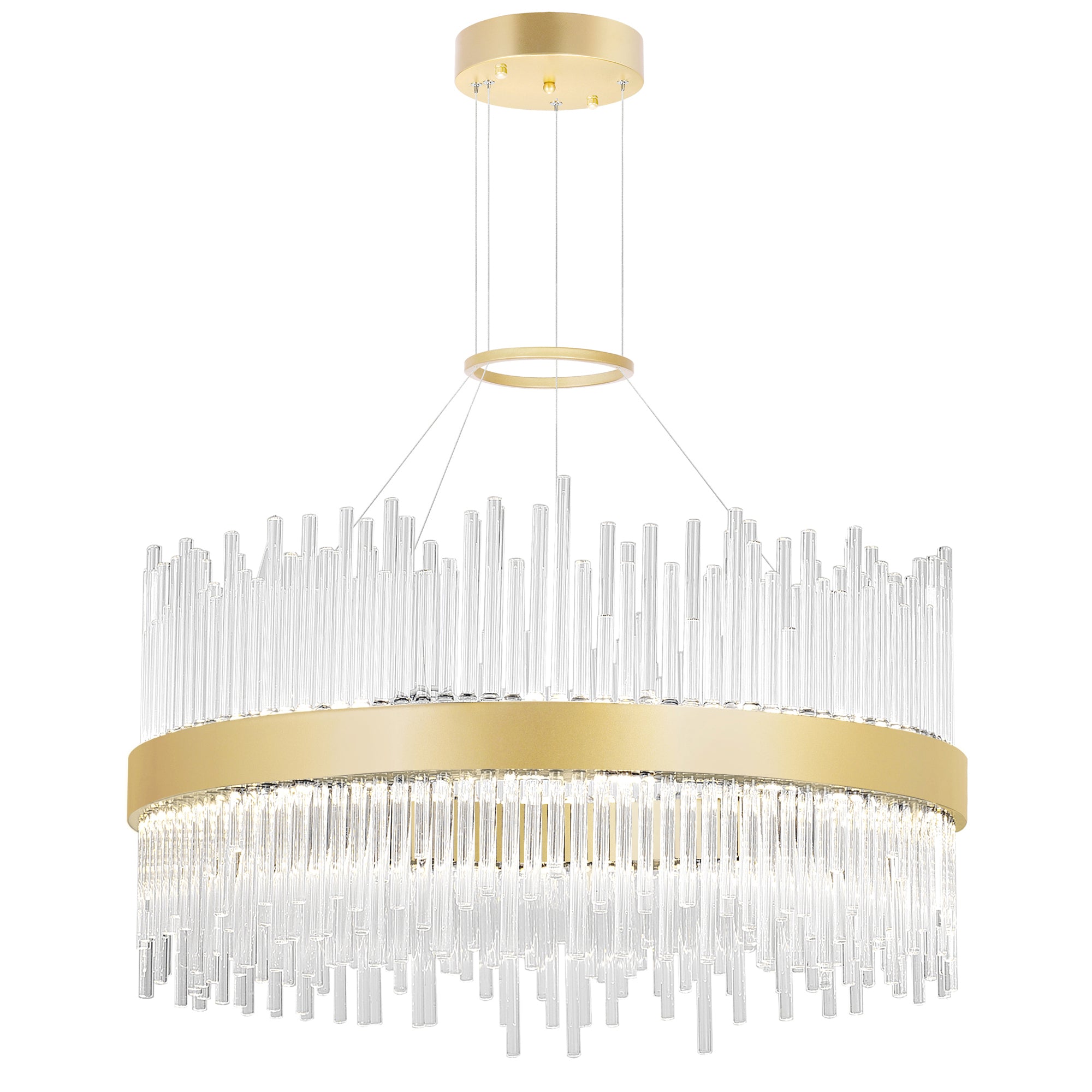 Genevieve Chandeliers Medallion Gold Finish