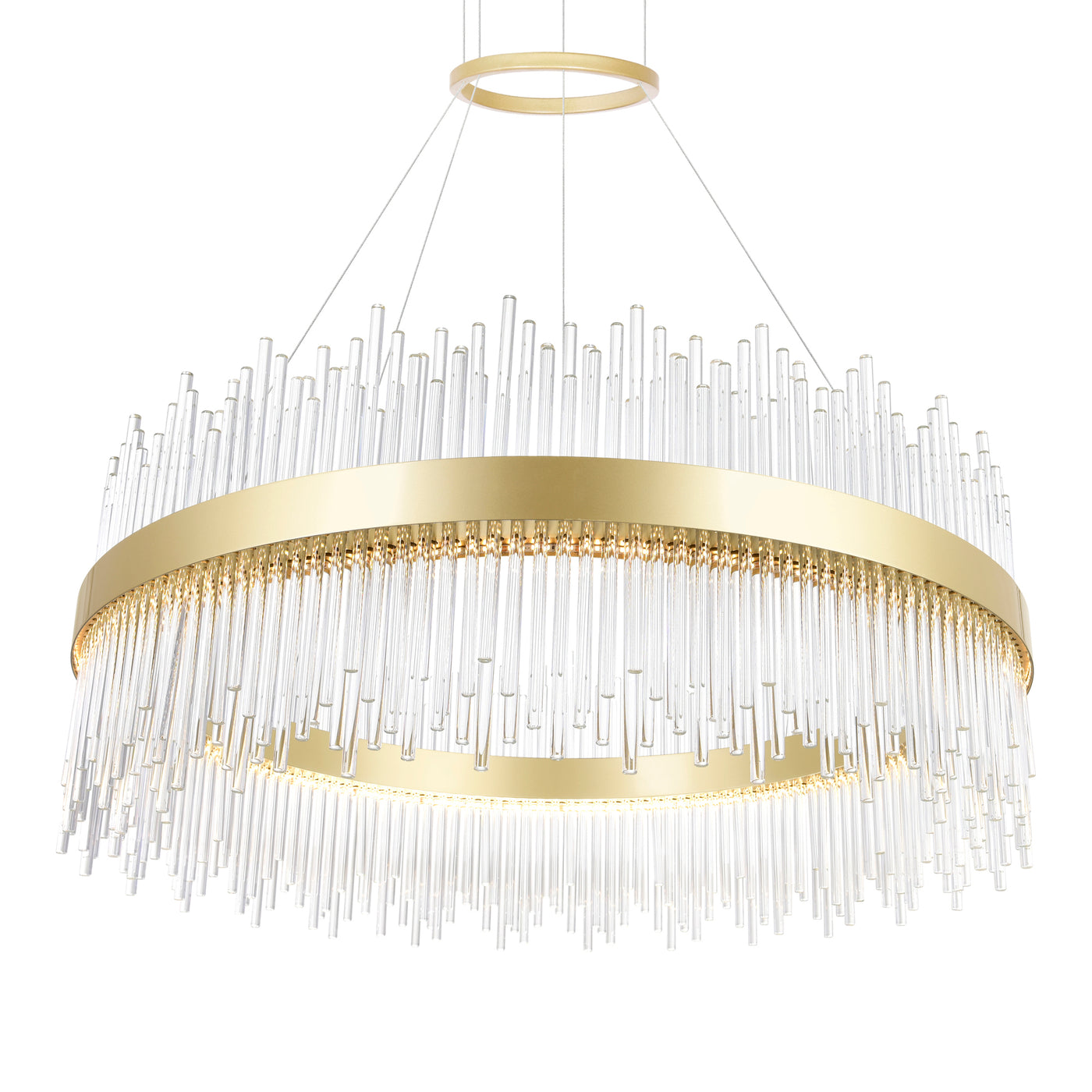 Genevieve Chandeliers Medallion Gold 32in