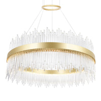 Genevieve Chandeliers Medallion Gold 32in