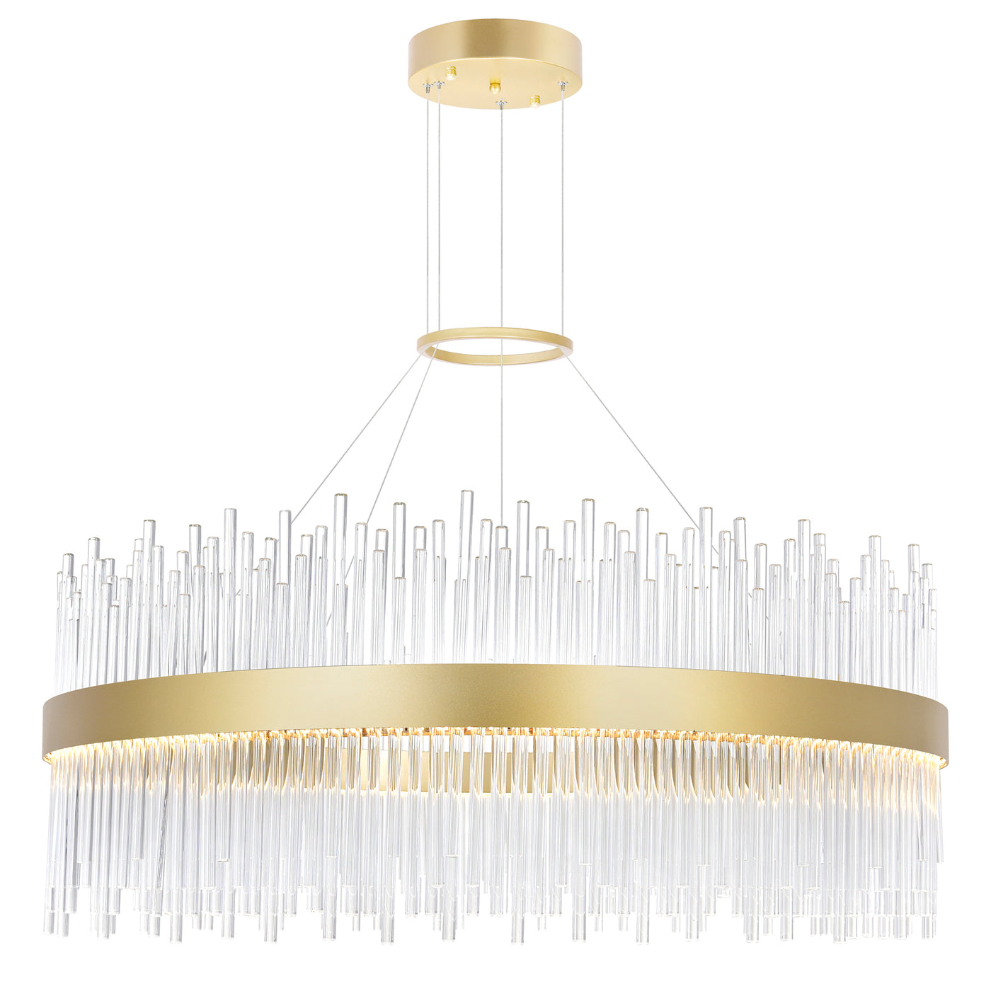 Genevieve Chandeliers Medallion Gold 32in