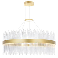 Genevieve Chandeliers Medallion Gold 32in