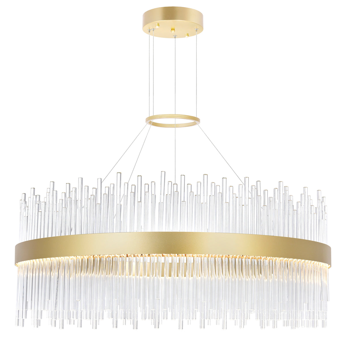 Genevieve Chandeliers Medallion Gold 32in