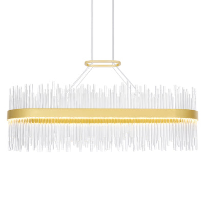 Genevieve Chandeliers Medallion Gold LED