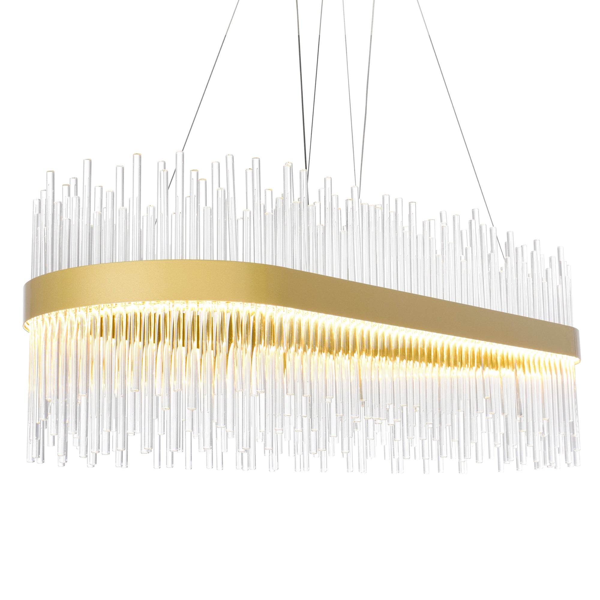 Genevieve Chandeliers Medallion Gold LED