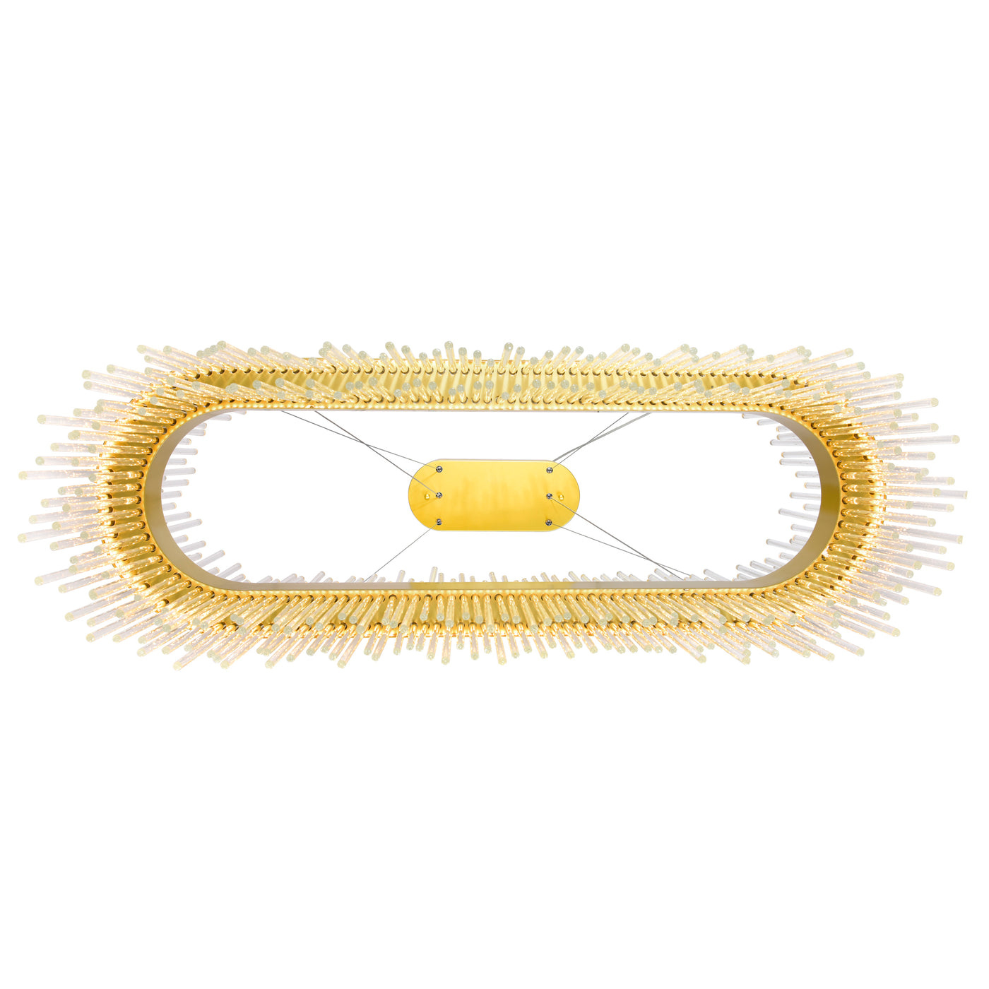 Genevieve Chandeliers Medallion Gold LED