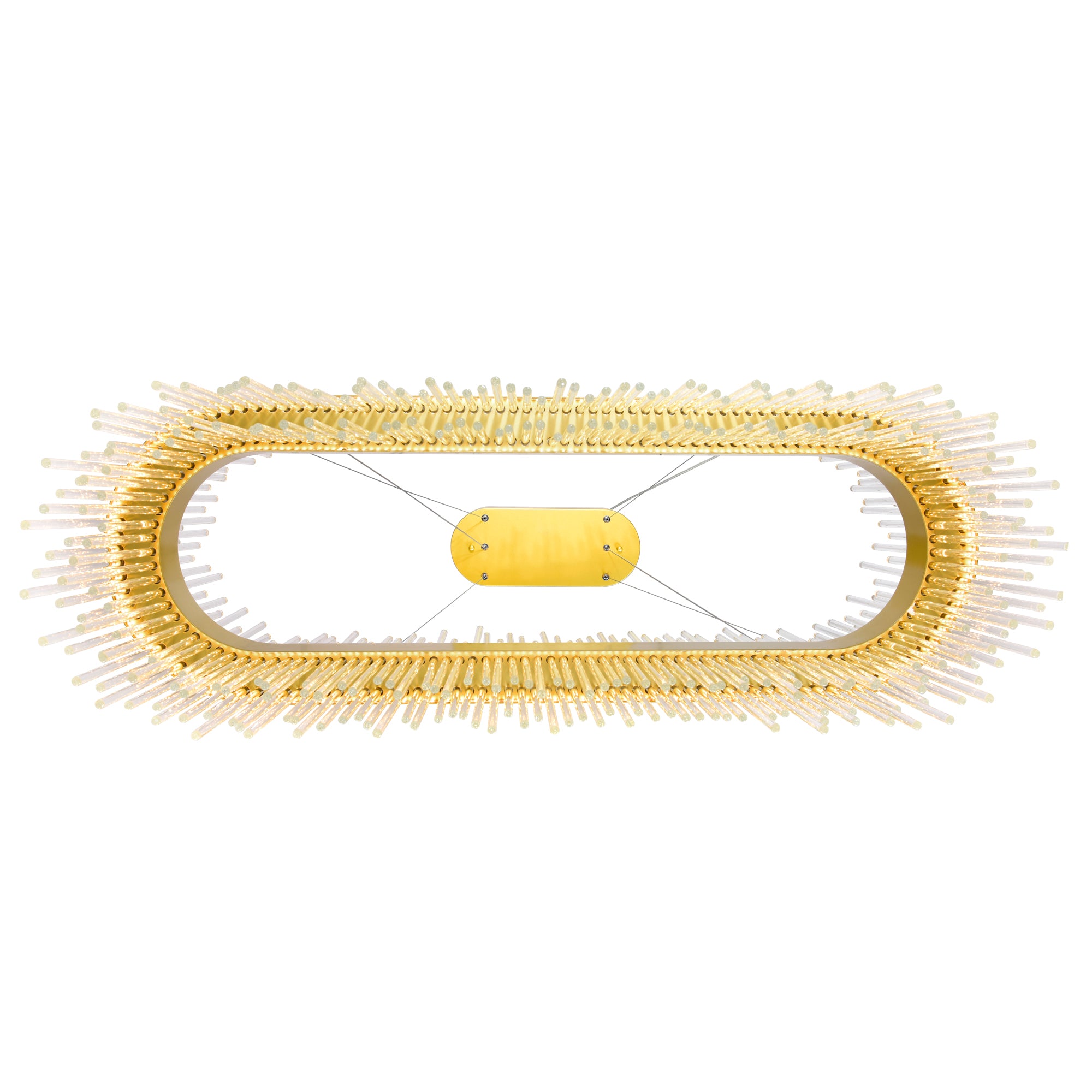 Genevieve Chandeliers Medallion Gold LED