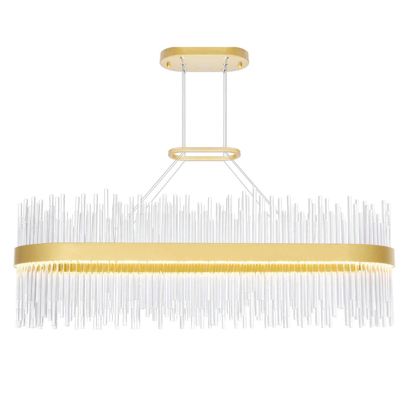 Genevieve Chandeliers Medallion Gold LED