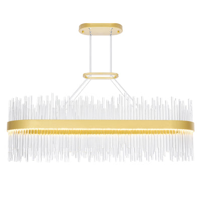 Genevieve Chandeliers Medallion Gold LED
