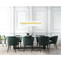 Genevieve Chandeliers Medallion Gold 47 Inch