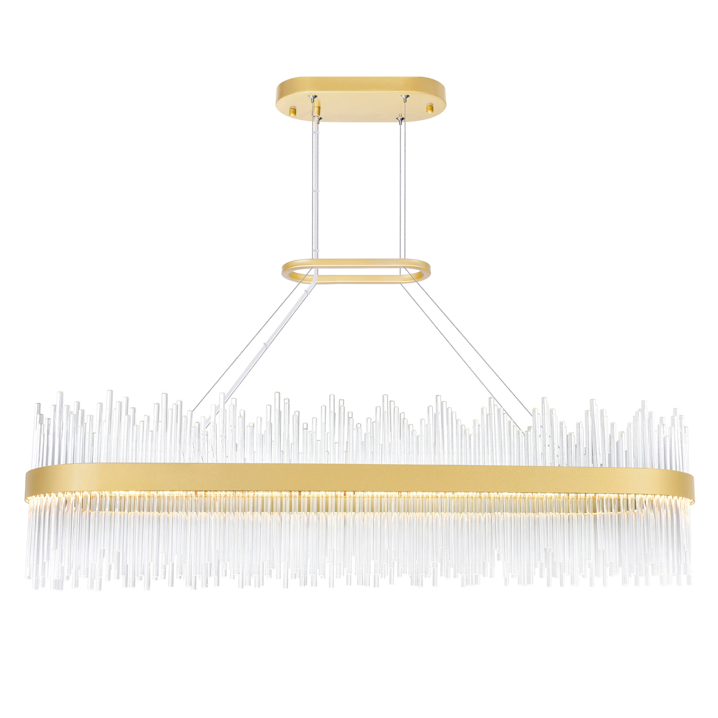 Genevieve Chandeliers Medallion Gold 47 Inch