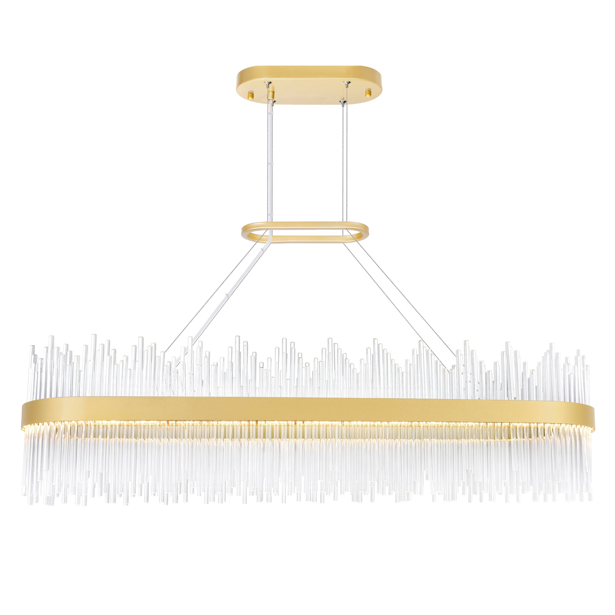 Genevieve Chandeliers Medallion Gold 47 Inch