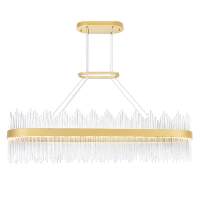 Genevieve Chandeliers Medallion Gold 47 Inch