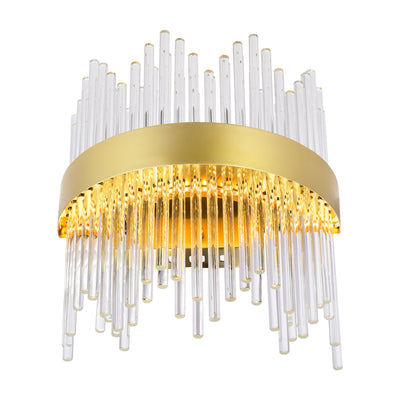 Genevieve 12 Inch Gold Wall Sconce