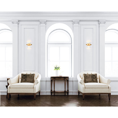 Genevieve 12 Inch Gold Wall Sconce