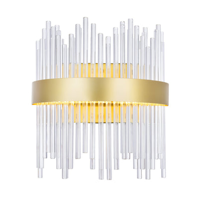 Genevieve 12 Inch Gold Wall Sconce
