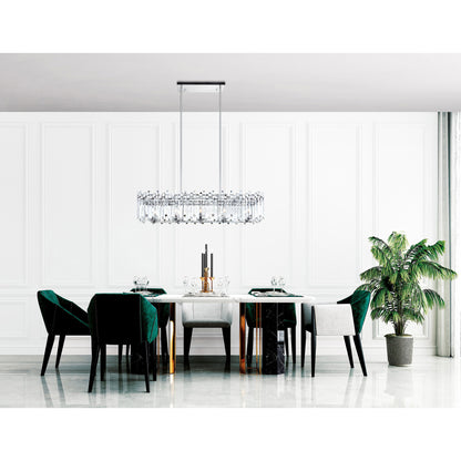 Henrietta 10 Light Chrome Chandelier