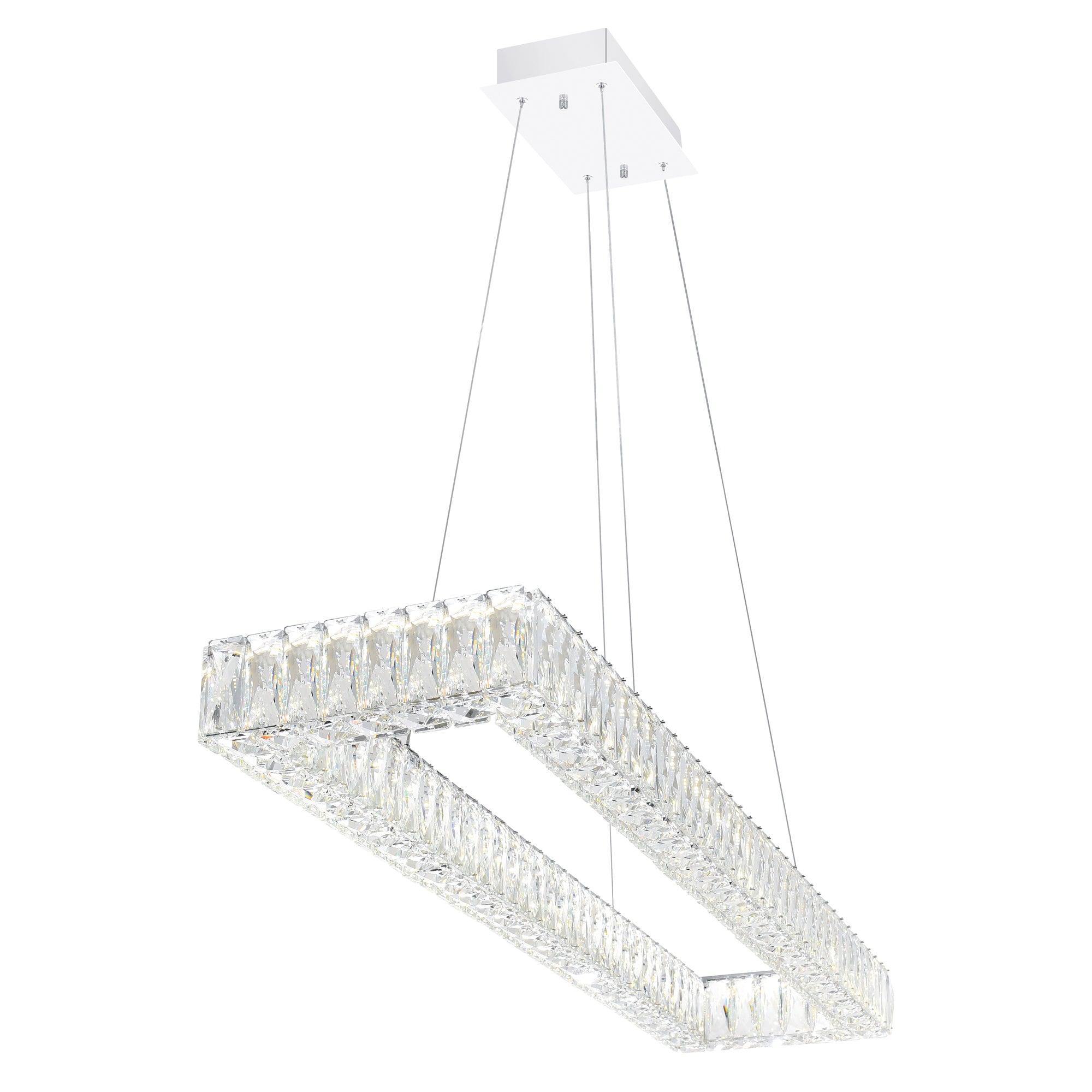 Felicity Chandeliers 44in Chrome LED
