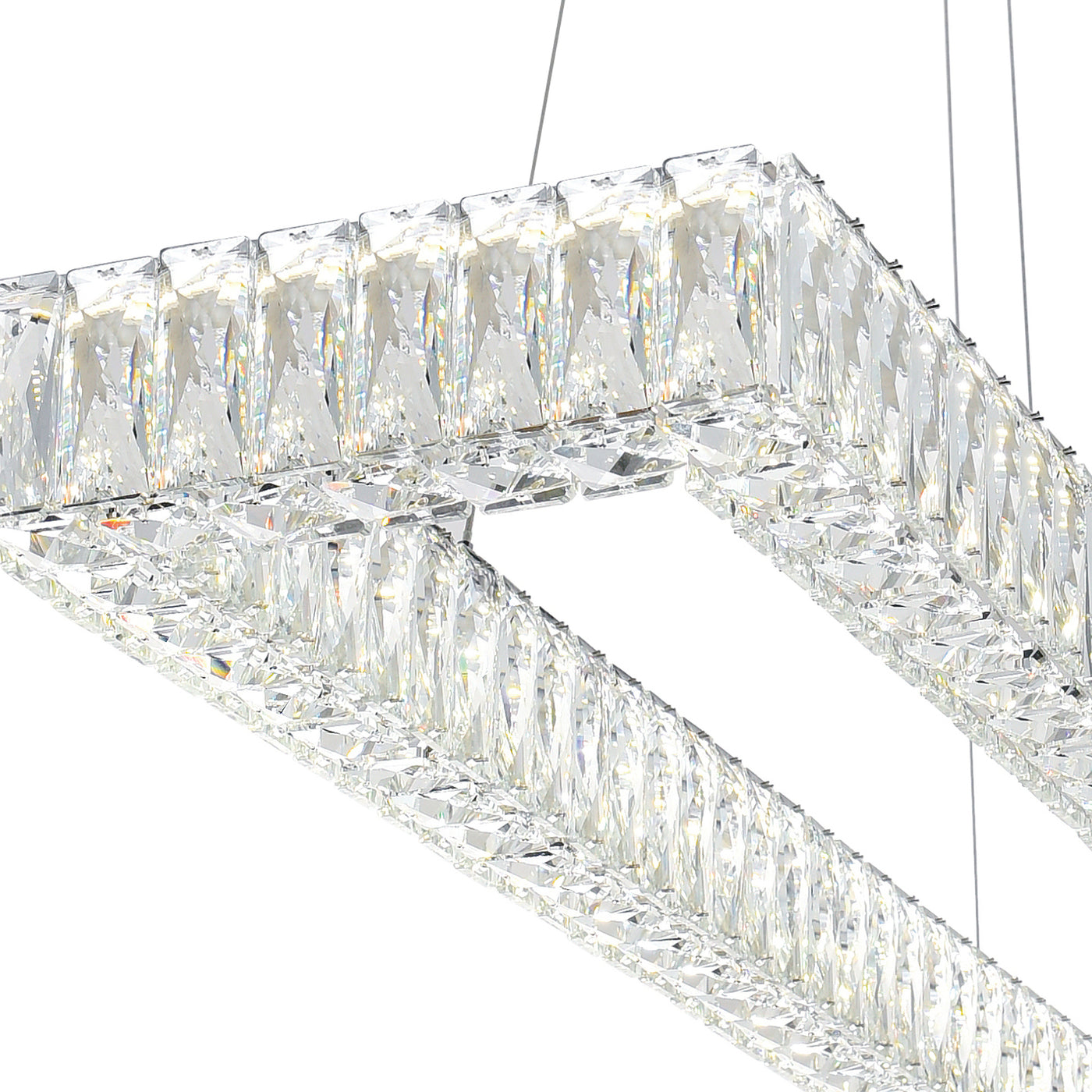 Felicity Chandeliers Chrome 2-Tier LED