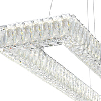 Felicity Chandeliers Chrome 2-Tier LED