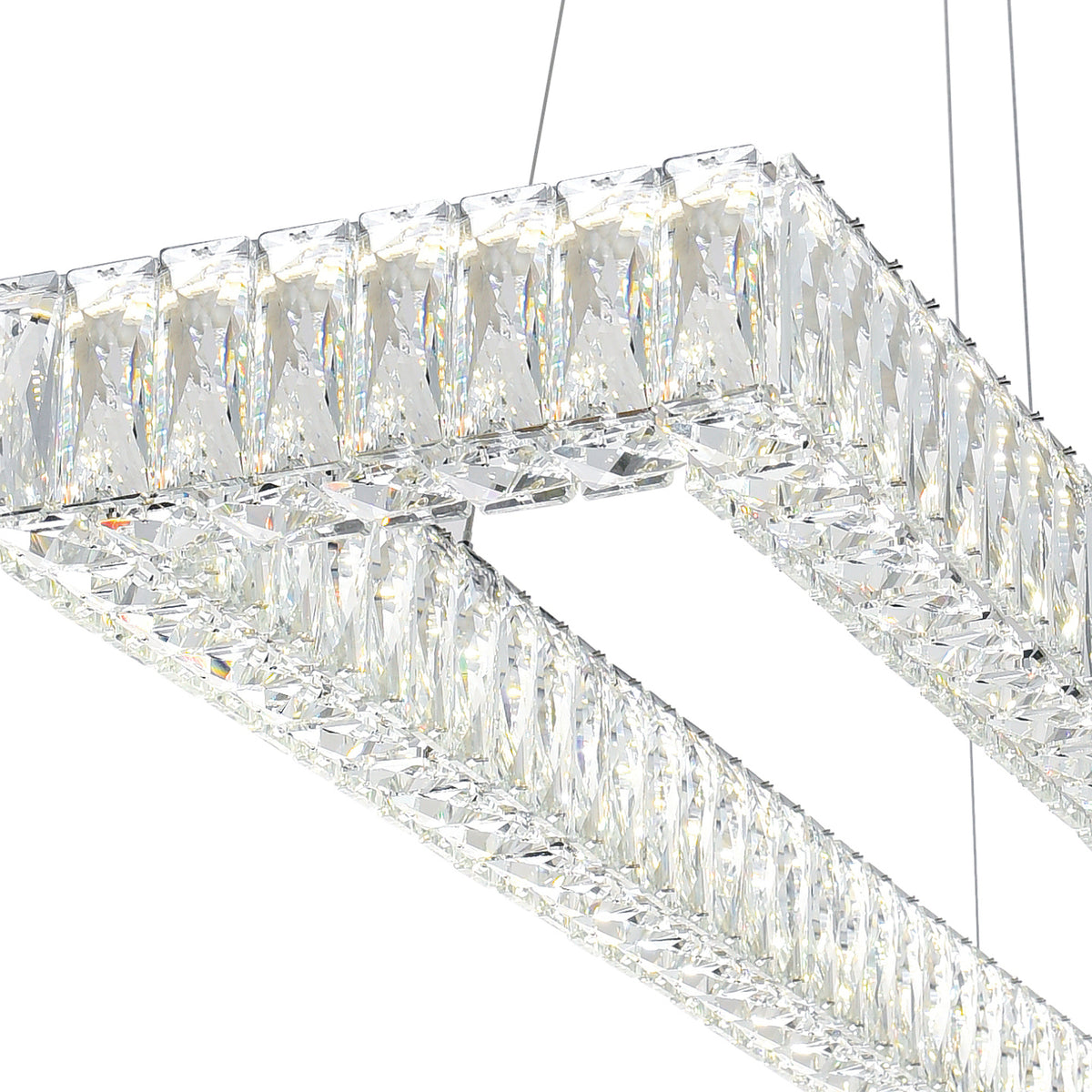 Felicity Chandeliers Chrome 2-Tier LED