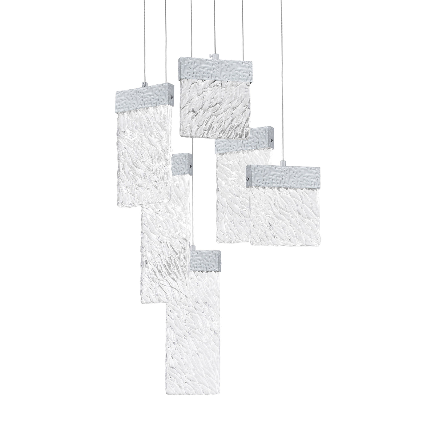 Carolina Chandeliers Six Light Pewter Finish