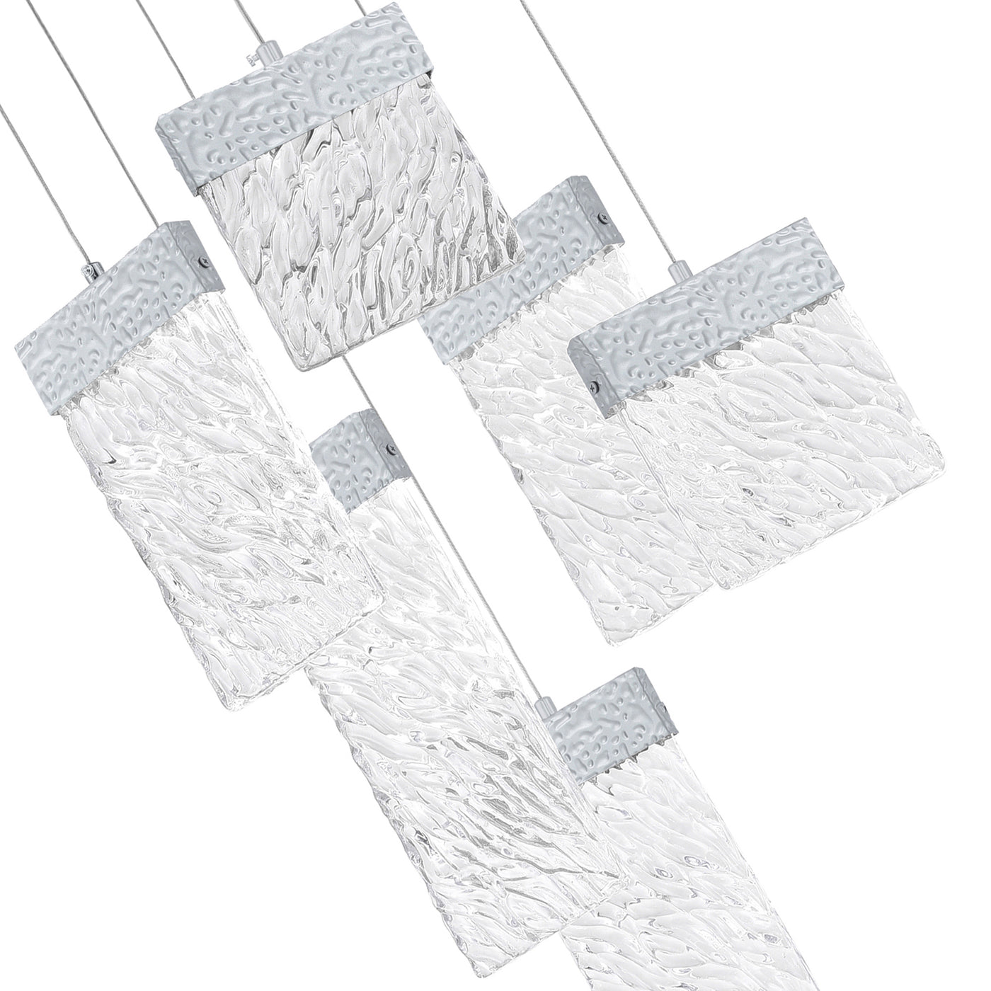Carolina Chandeliers Six Light Pewter Finish