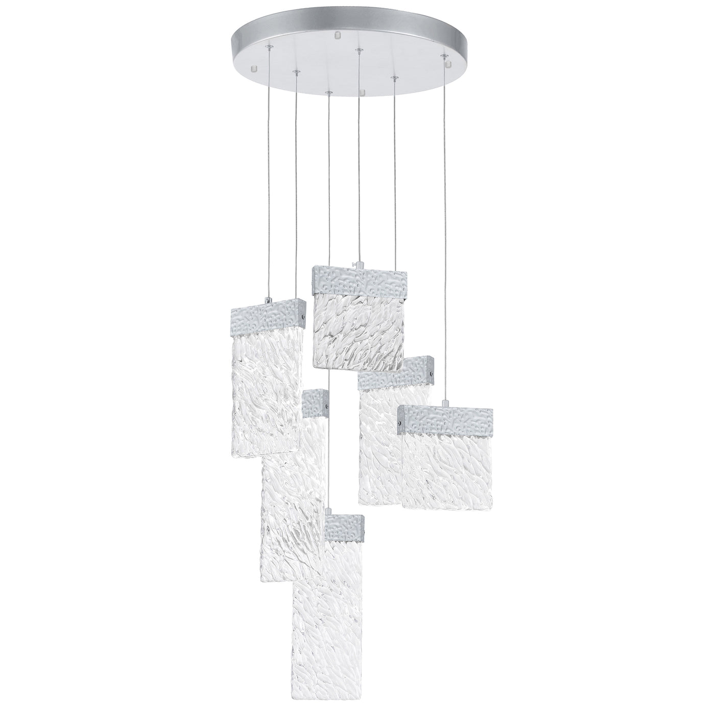 Carolina Chandeliers Six Light Pewter Finish