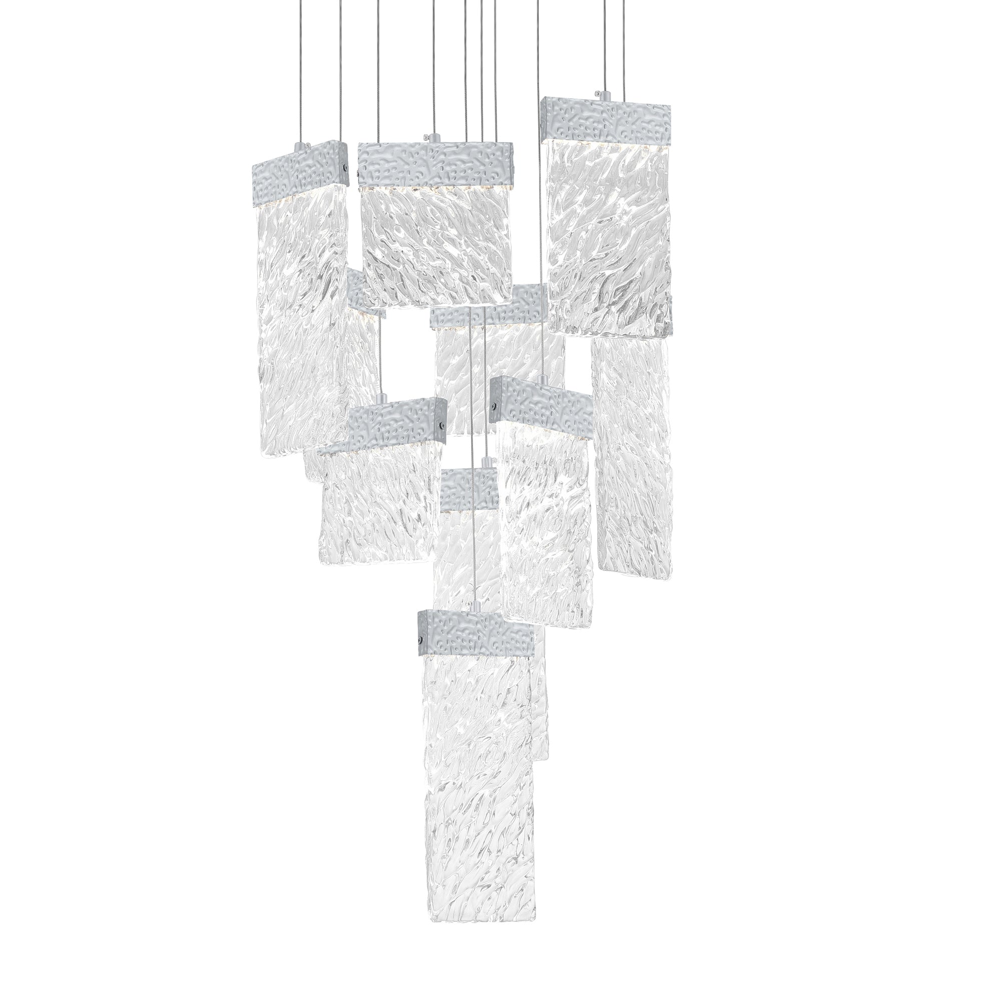 Carolina Chandeliers Pewter LED 10 Panel