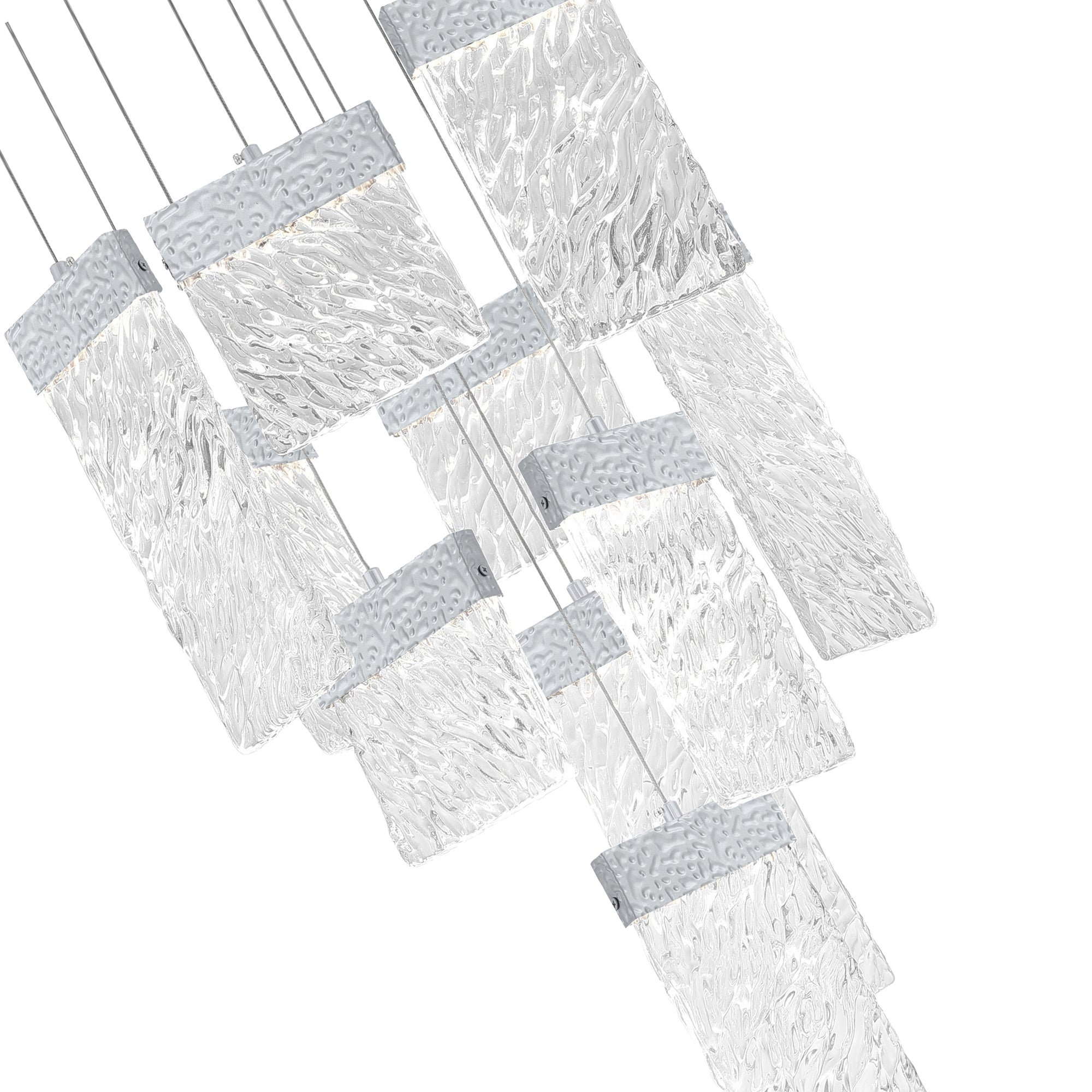 Carolina Chandeliers Pewter LED 10 Panel