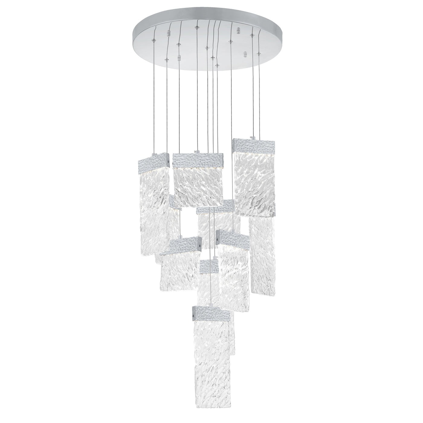 Carolina Chandeliers Pewter LED 10 Panel