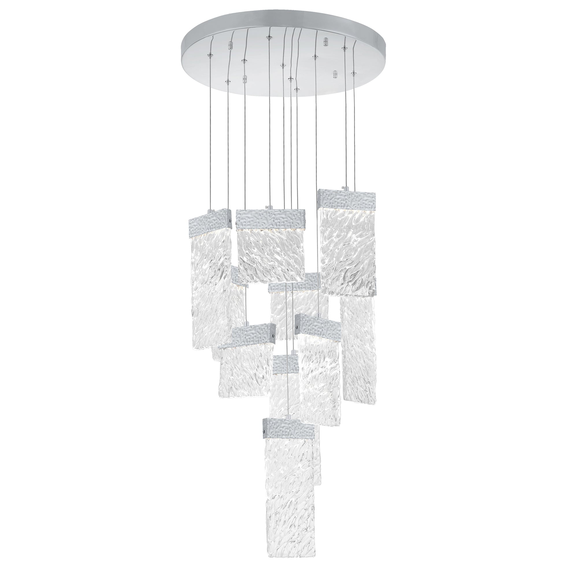 Carolina Chandeliers Pewter LED 10 Panel