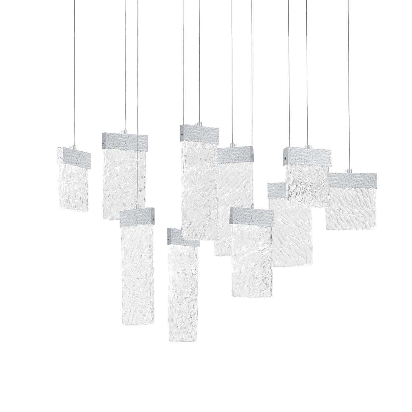 Carolina Integrated LED 40 Inch Pewter Chandelier