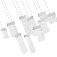 Carolina Integrated LED 40 Inch Pewter Chandelier