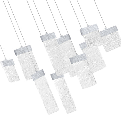 Carolina Integrated LED 40 Inch Pewter Chandelier