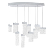 Carolina Integrated LED 40 Inch Pewter Chandelier