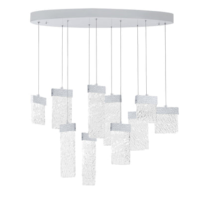 Carolina Integrated LED 40 Inch Pewter Chandelier