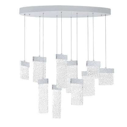 Carolina Integrated LED 40 Inch Pewter Chandelier