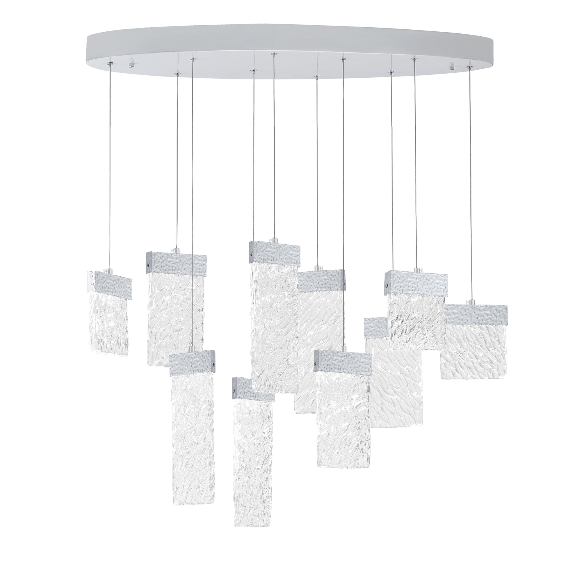 Carolina Integrated LED 40 Inch Gold Chandelier