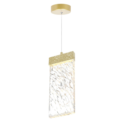 Carolina Integrated LED 5 Inch Gold Pendant Light