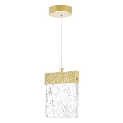 Carolina Integrated LED 6 Inch Gold Pendant Light