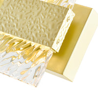 Carolina Integrated LED 1 Light 5 Inch Gold Leaf Wall Sconce