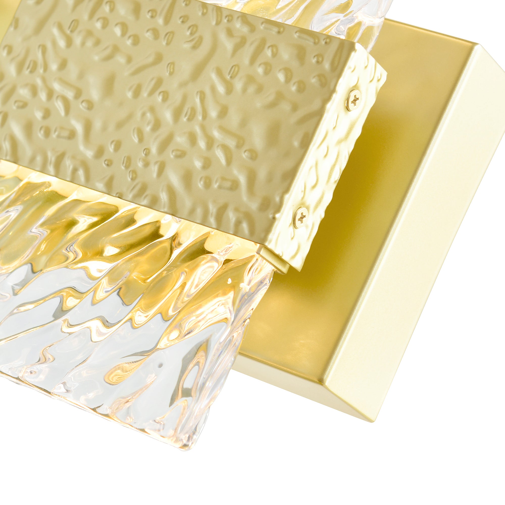 Carolina Integrated LED 1 Light 5 Inch Gold Leaf Wall Sconce