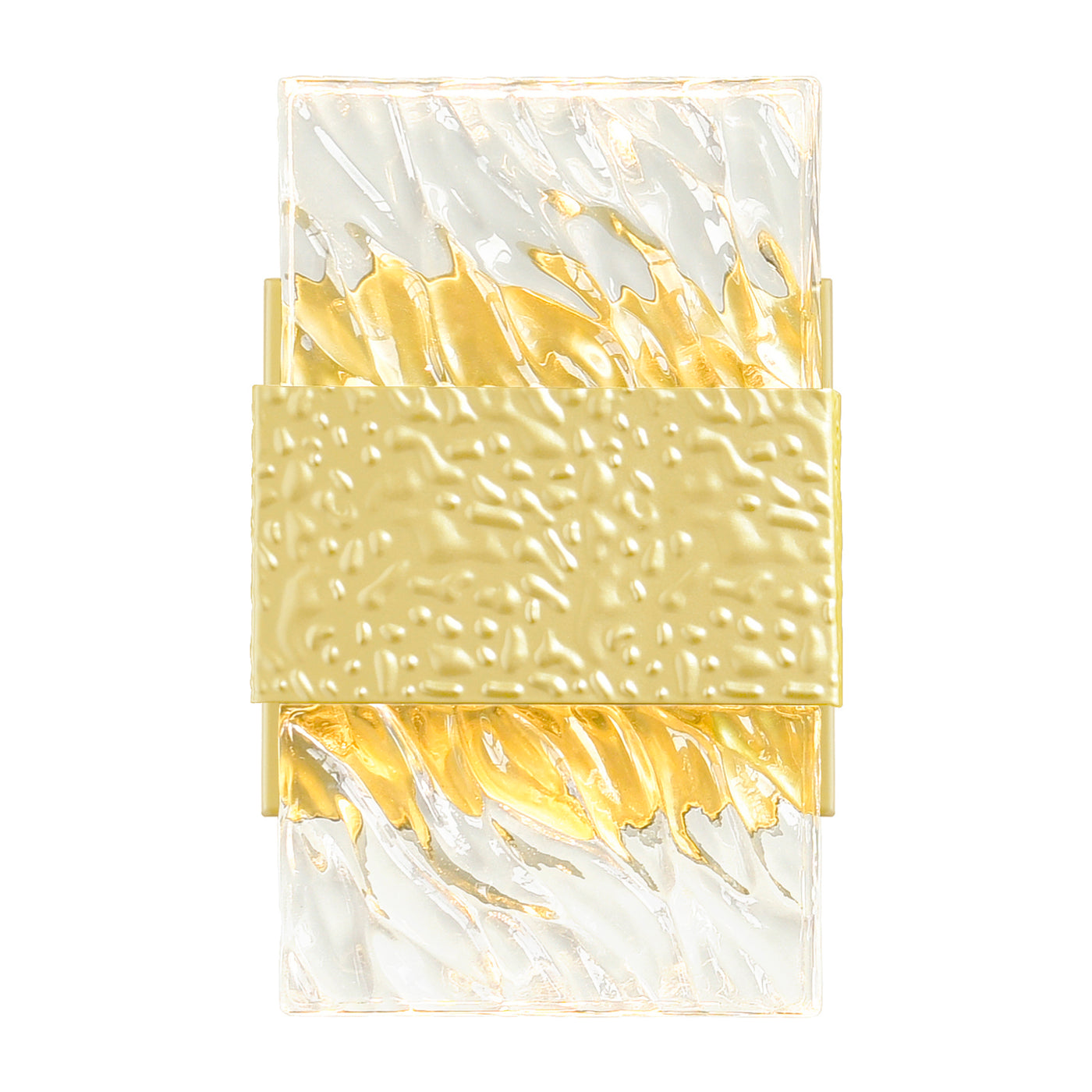 Carolina Integrated LED 1 Light 5 Inch Gold Leaf Wall Sconce